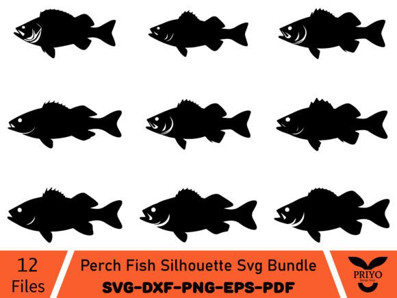 Download Perch Fish Silhouette Svg Bundle - Premium Resources