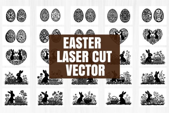 Download Spring Easter Scene Laser Cut Vector - Spring Collection