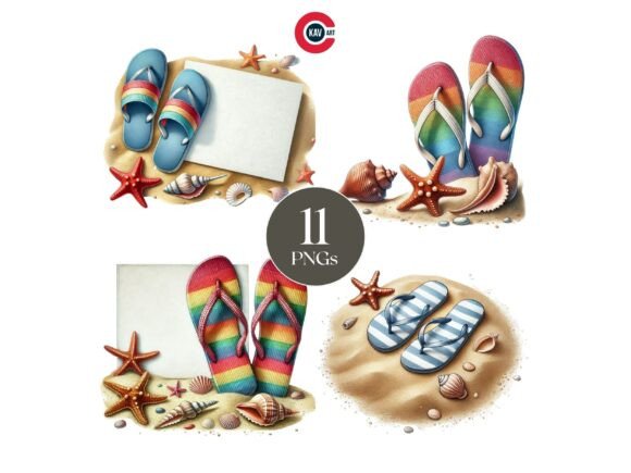 Download Holiday or Vacation Flip Flops Concept - Holiday Collection
