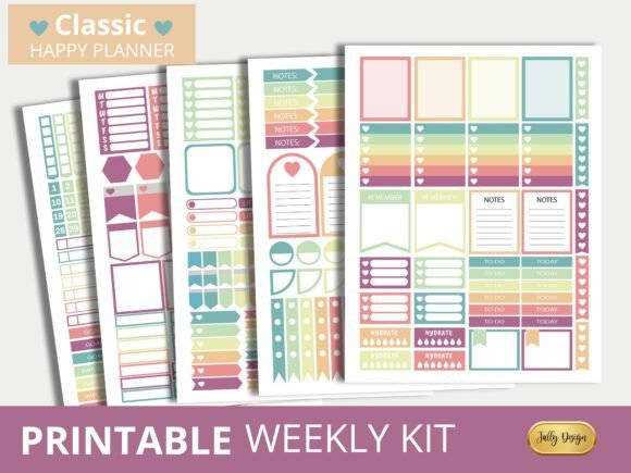 Download Soft Classic Happy Planner Stickers - Stickers Collection