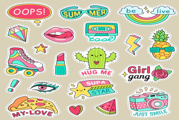 Download Fun Fashion Teenage Stickers - Stickers Collection