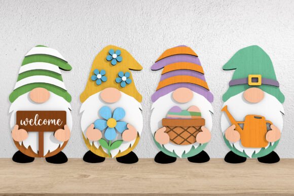 Download Spring Gnome Bundle Laser Cut Files - Spring Collection