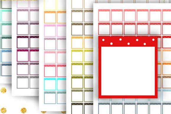Download Reminders Planner Stickers Boxes Dots - Stickers Collection