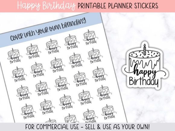 Download Happy Birthday Planner Stickers - Stickers Collection