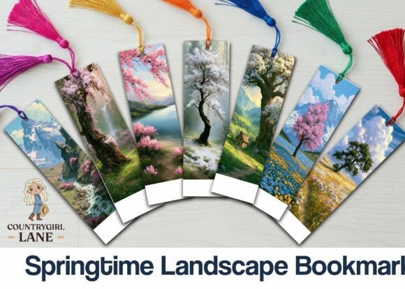 Download Springtime Landscape Bookmark - Spring Collection