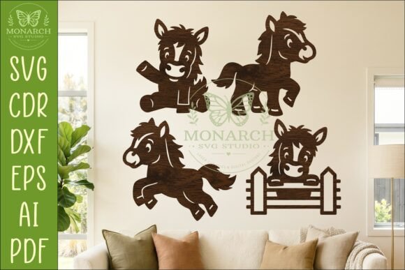 Download Cute Horse Silhouettes SVG Farm Animal 1 - Horse silhouettes Collection