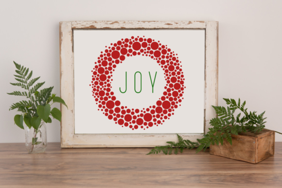 Download Joy with Leaf Wreath Svg 2 - Premium Resources